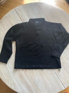 Vintage men’s Trader Bay Black V-Neck Sweater Polo